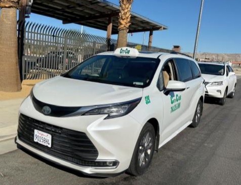 airport taxi city cab white toyota